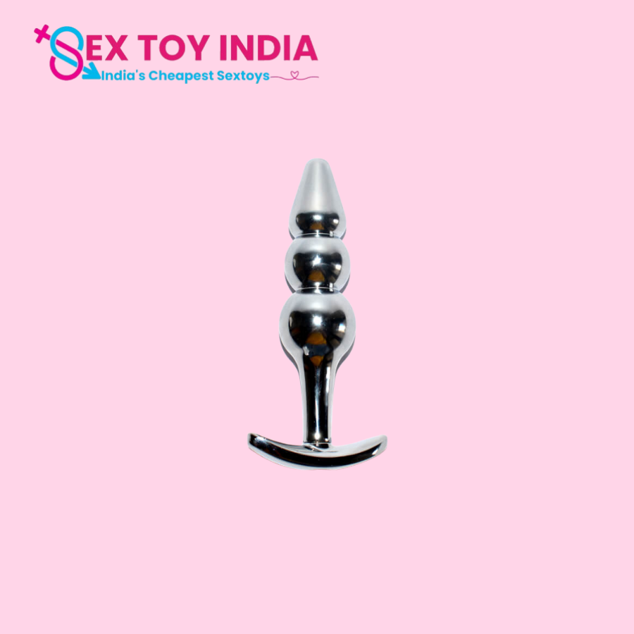 Three Beads Stainless Steel Anal Plug