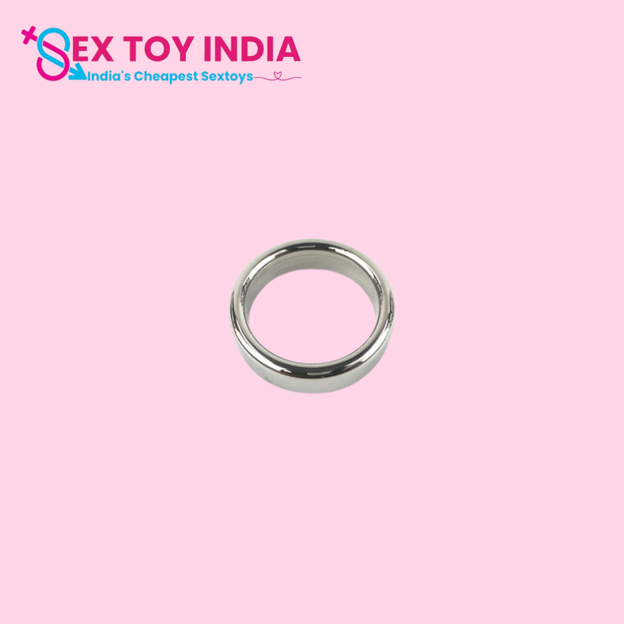 Metal hard single cock ring fortyfour mm